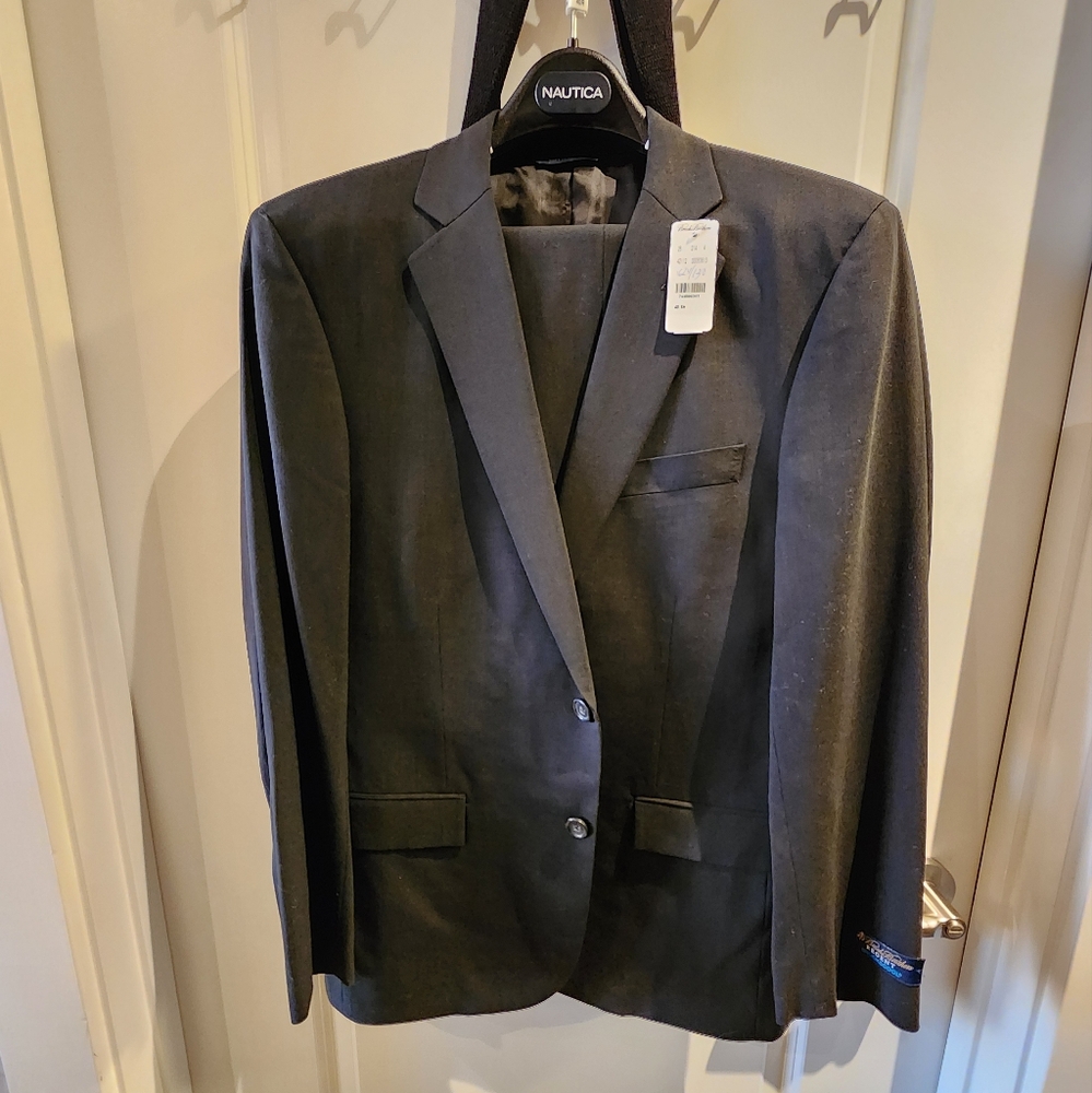 Brooks Brothers Regent Black Suit 40S Pants 34 Reda BrooksCool Fabric